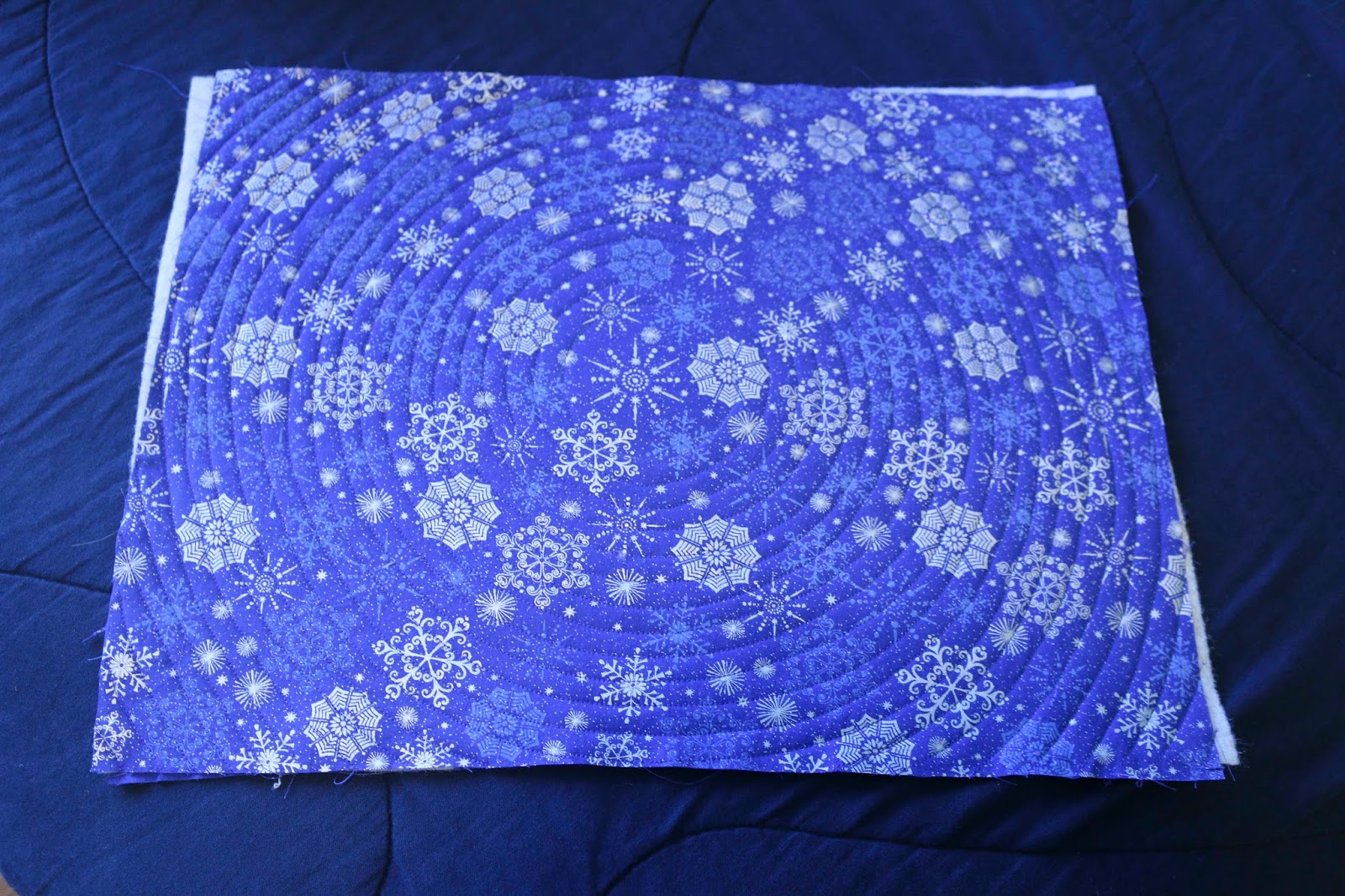 ChemKnits Snowflake Quilted Placemats