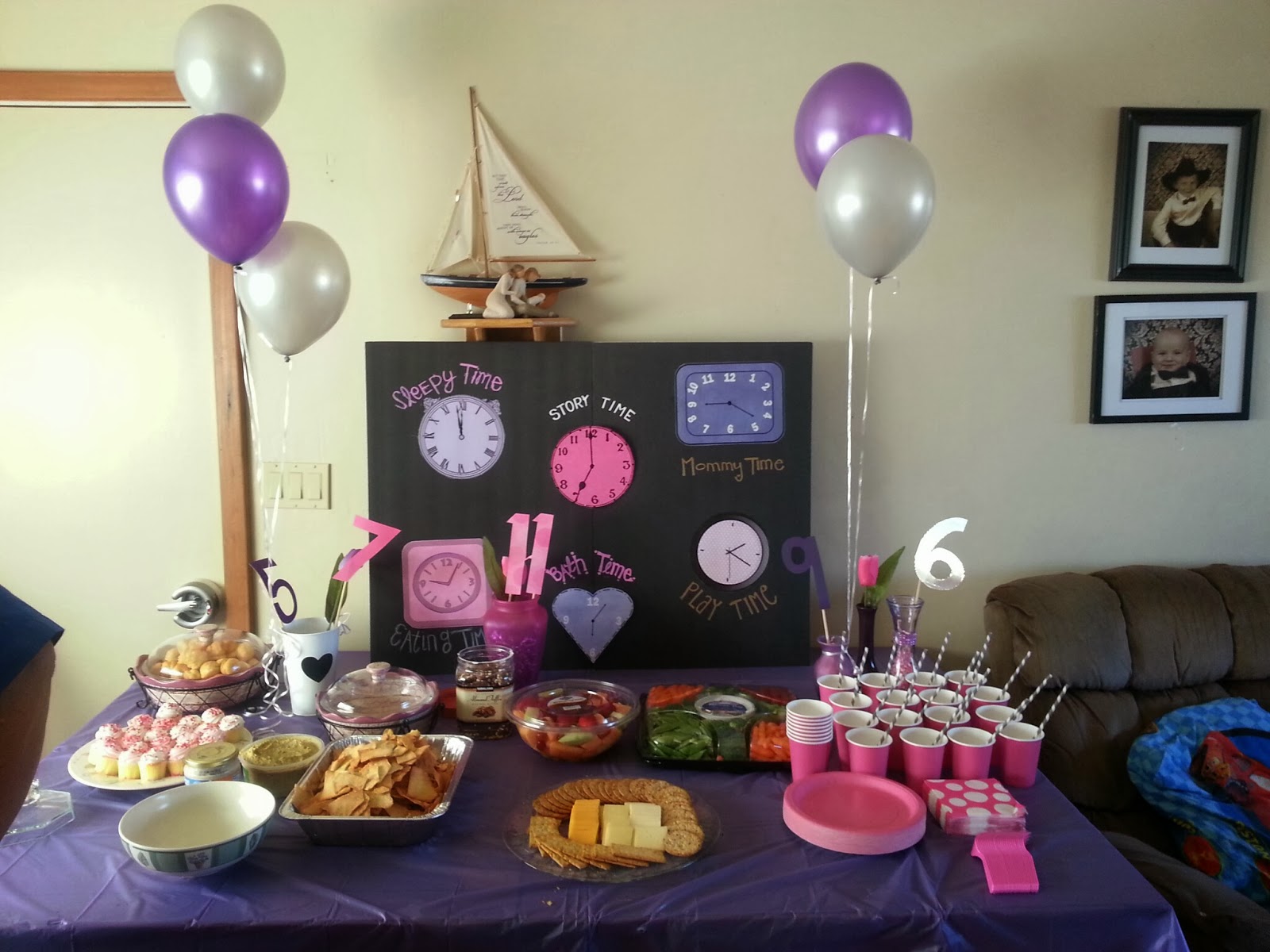 Around the Clock Baby Shower for a Girl! Her Five Cents