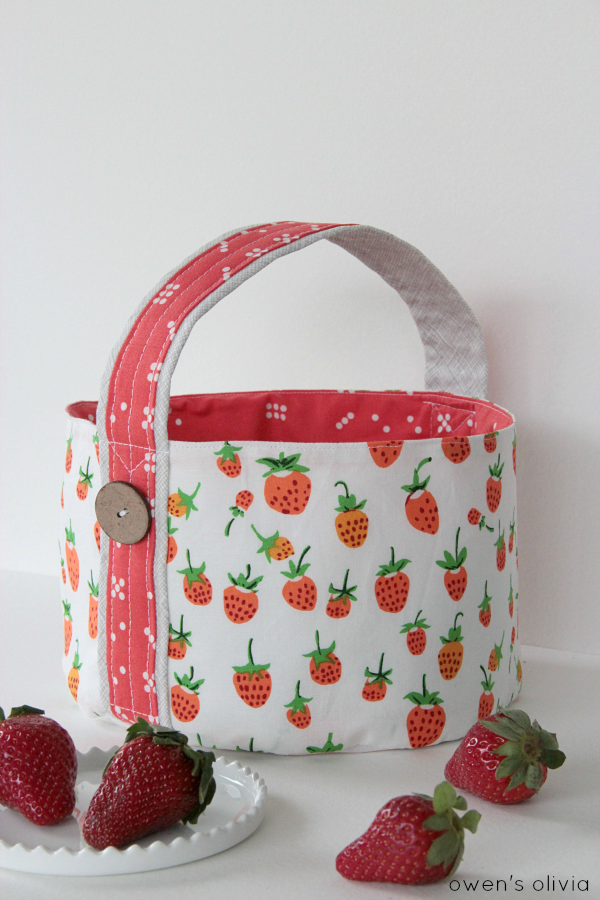 owen's olivia Fabric Basket and Bucket Tutorial