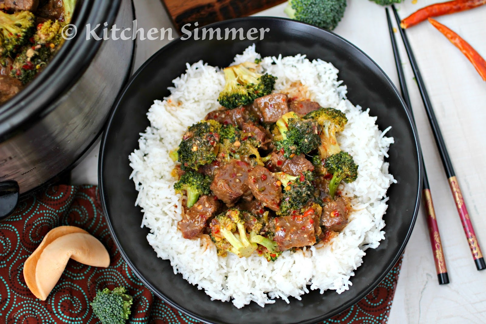 Kitchen Simmer Slow Cooker Asian Beef and Broccoli