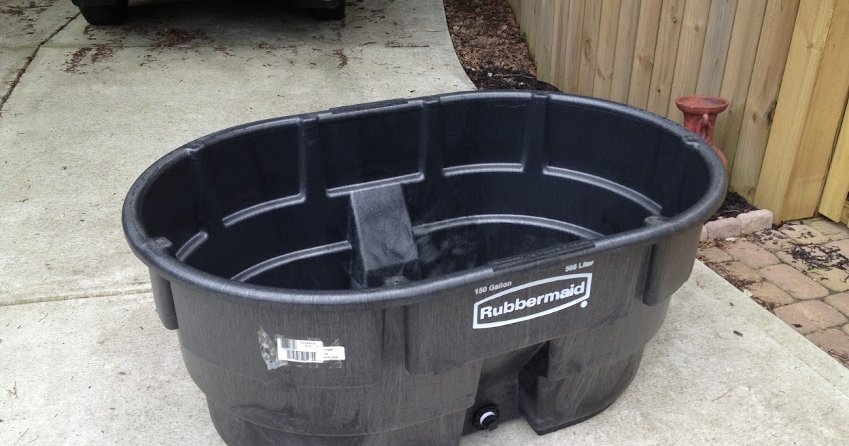 The Hawkins' Family Pond Stock tank filter and bottom drain