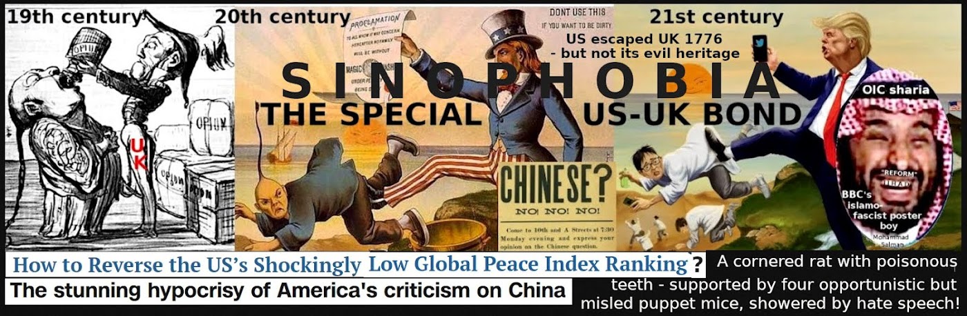 US' and its puppets' Sinophobia campaign rooted in UK's appalling opium wars against Chinese people