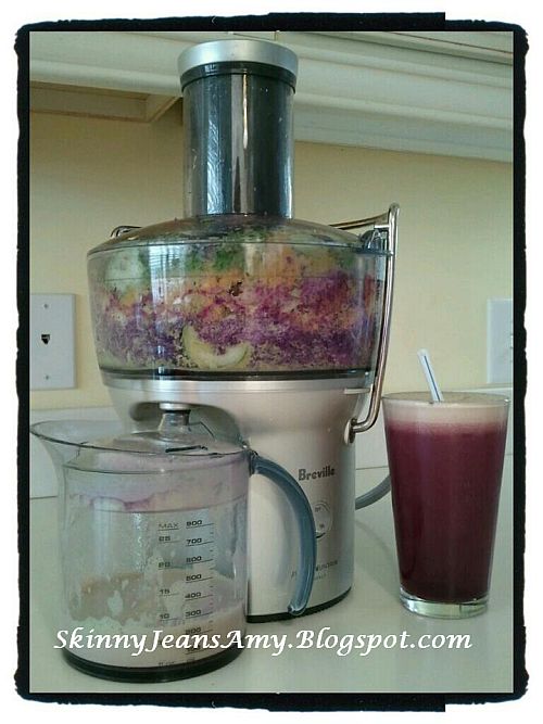Skinny Jeans Amy Purple Juice Recipe Energizing with Red Cabbage and