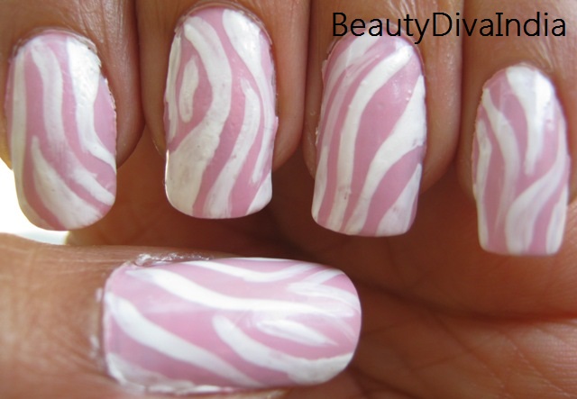 9. Pink and White Abstract Nail Art - wide 1