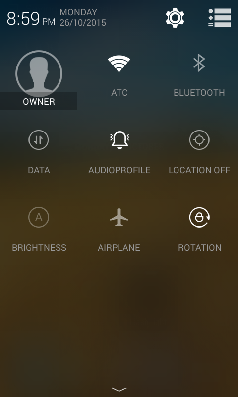 Primo D6 Notification Bar