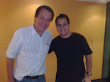 Emilio Surita recebendo Ivan Davis na Rádio Jovem Pan de São Paulo
