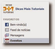 Clique em eventos