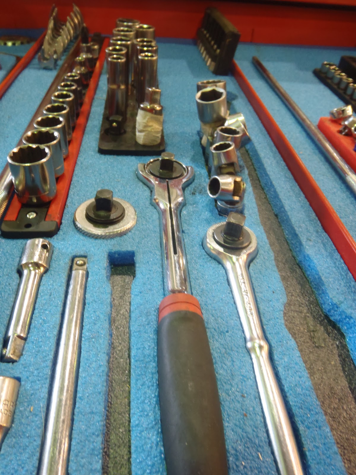 Aviation Maintenance Tool Box Shadowing with foam