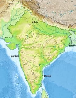 Karta Indije i Nepala
