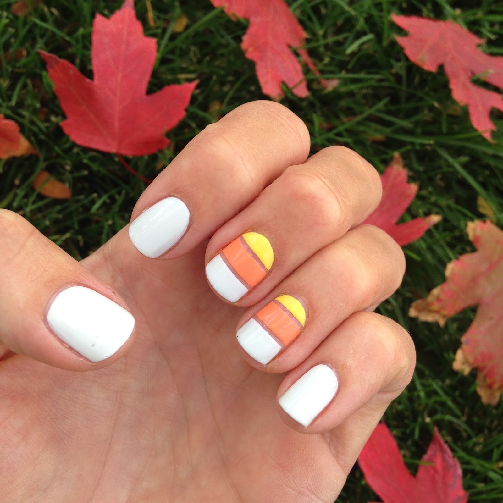 Go Polished: Candy Corn Nail Design Go Polished: Candy Corn Nail Design
