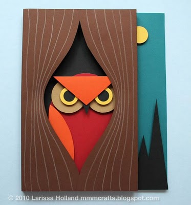 annown 3d paper owl