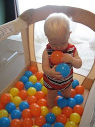 Ball Pit in the pack and play!
