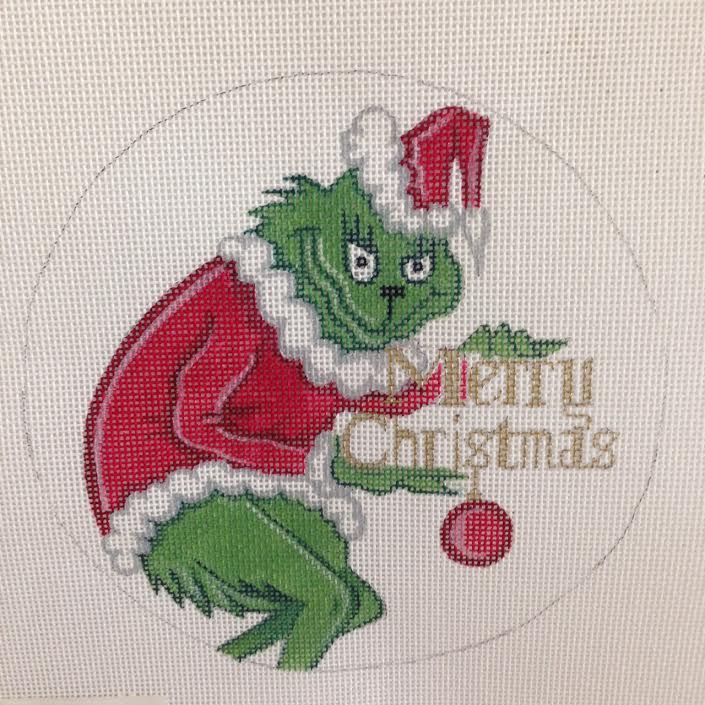 Ridgewood Needlepoint Blog Grinch and Canvas Available Now In