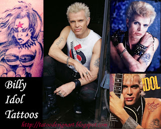 Billy Idol Tattoos - Celebrity Tattoo Designs