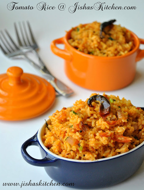 ! Jisha's Kitchen !: Tomato Rice - Indian Recipes, Kerala Nadan Recipes