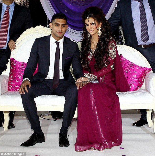 Amir Khan and Faryal Makhdoom