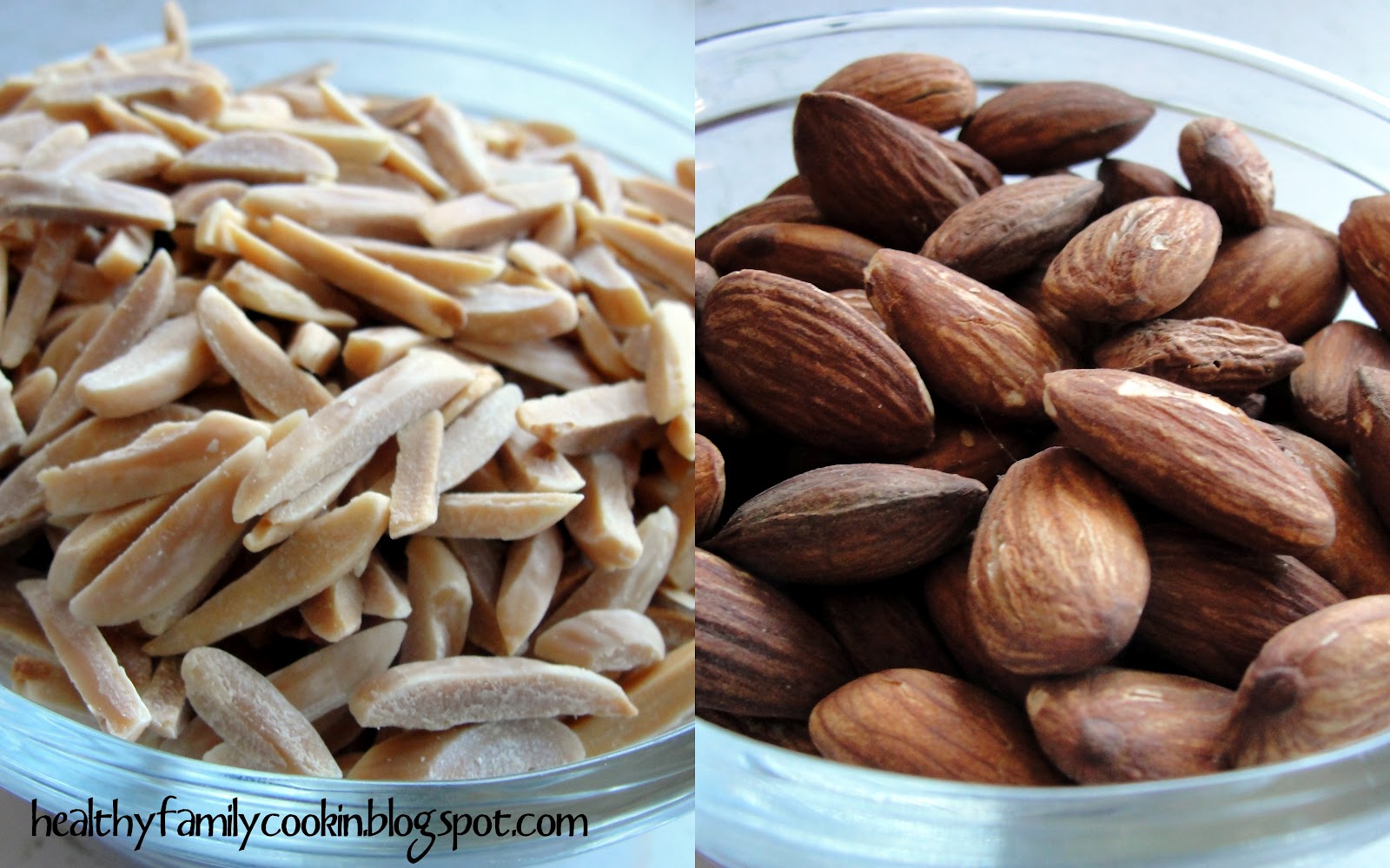 Healthy Family Cookin' How to Roast Raw Whole or Slivered Almonds in the Oven or Skillet