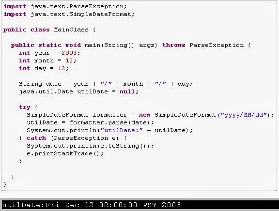 Format Date Object Java | java heart Format Date Object Java | java heart