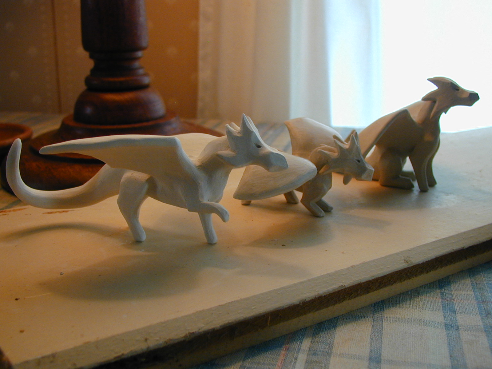 Riverdragon Ceramics Small dragon sculptures