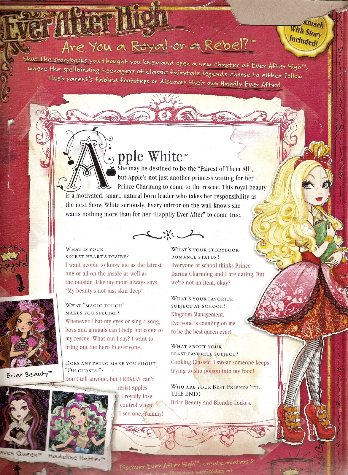 Ranking all of the Ever After High Apple White