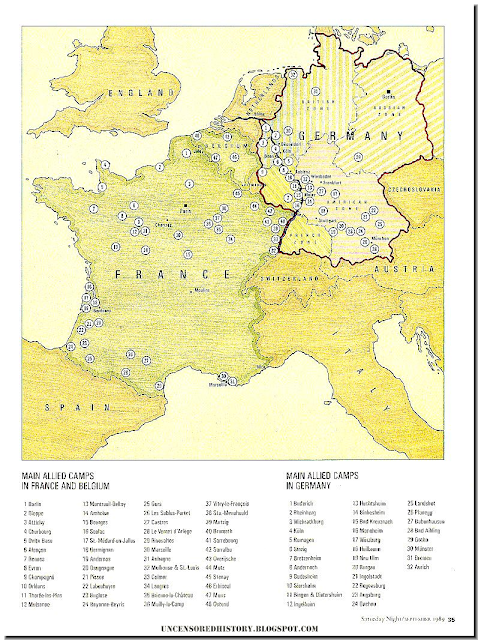 Allied German POW camps map