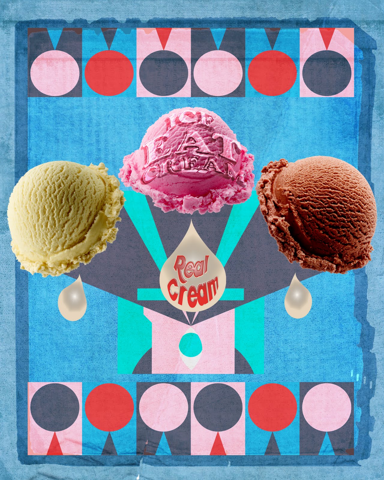 KimsArt & Graphic Design Some Different Versions of the 'Eat Ice Cream