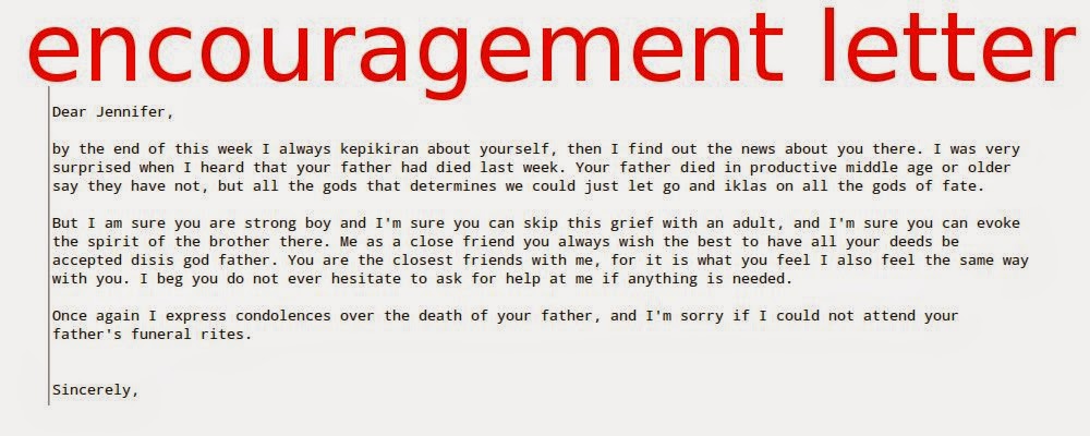 Letters of inspiration and encouragement picture