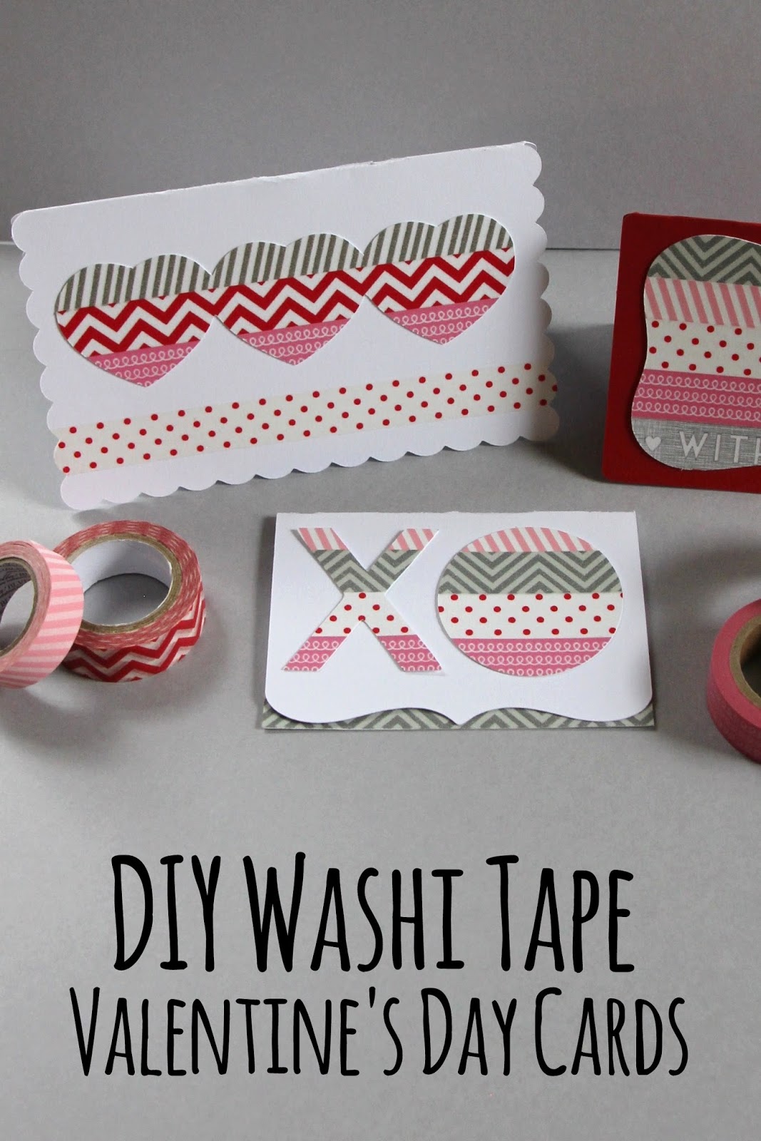 Lovely Little Life DIY Washi Tape Valentine's Day Cards