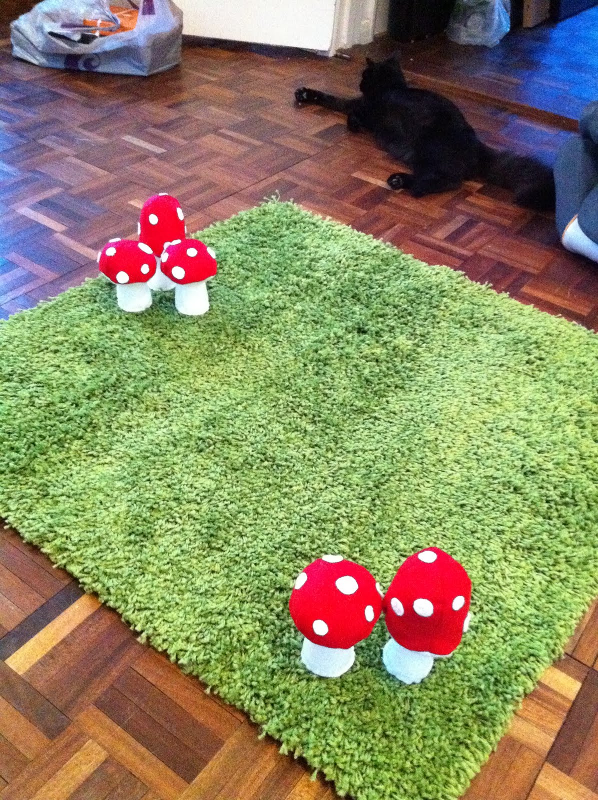 Rug from IKEA. Might need this for my forest themed classroom. Baby