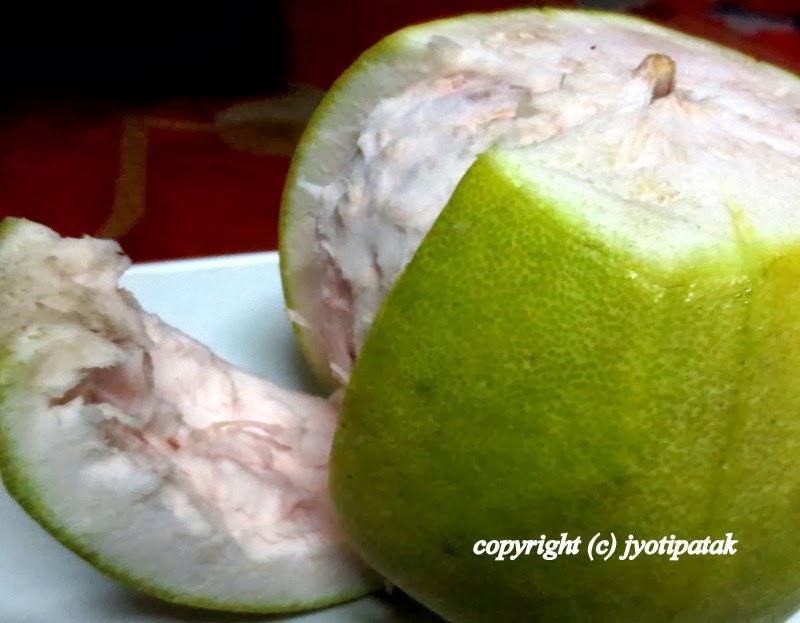 Taste of Nepal Pomelo Salad (Bhogate Saadeko) भोगटे or भगटे सांधेको