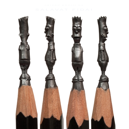 06-Bart-Simpson-Salavat-Fidai-Салават-Фидаи-Architectural-Movie-Pencil-Sculpture-Carving-www-designstack-co
