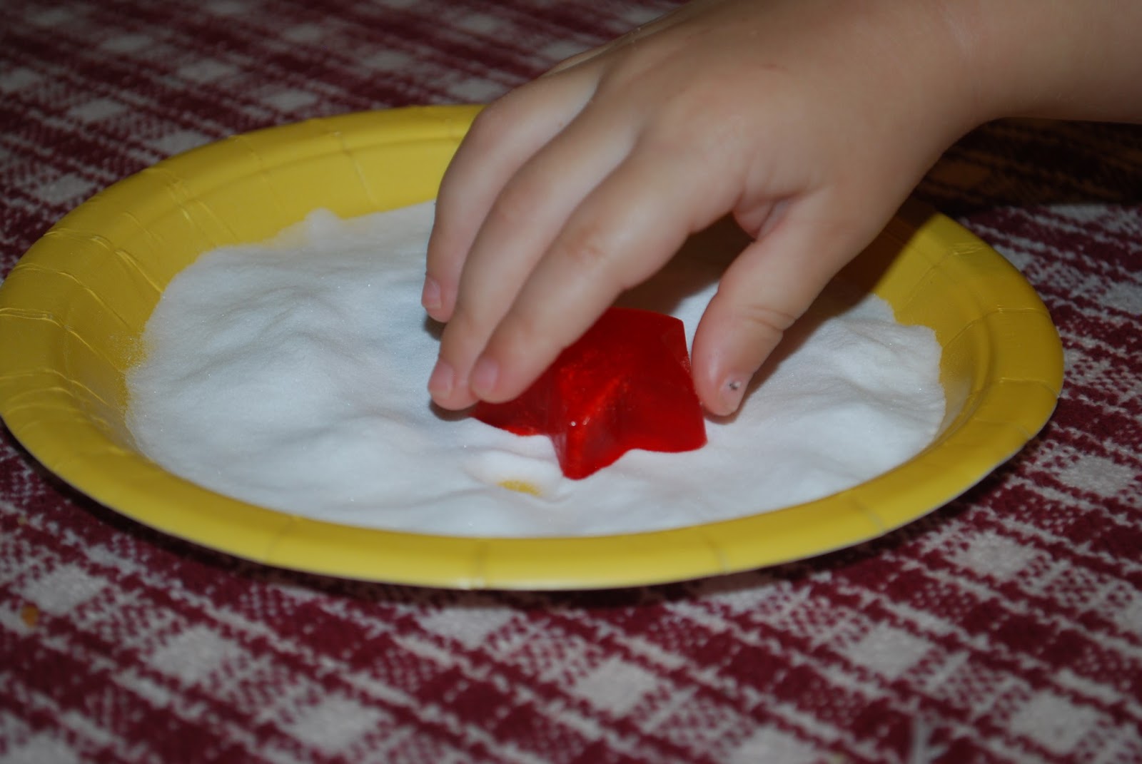 Sprinkled with Blessings from Above Baking Soda & Vinegar Ice experiment