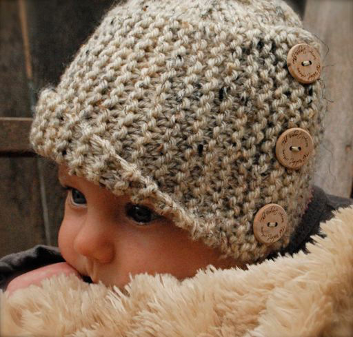 Violet White: Poppy Baby Cloche Hat
