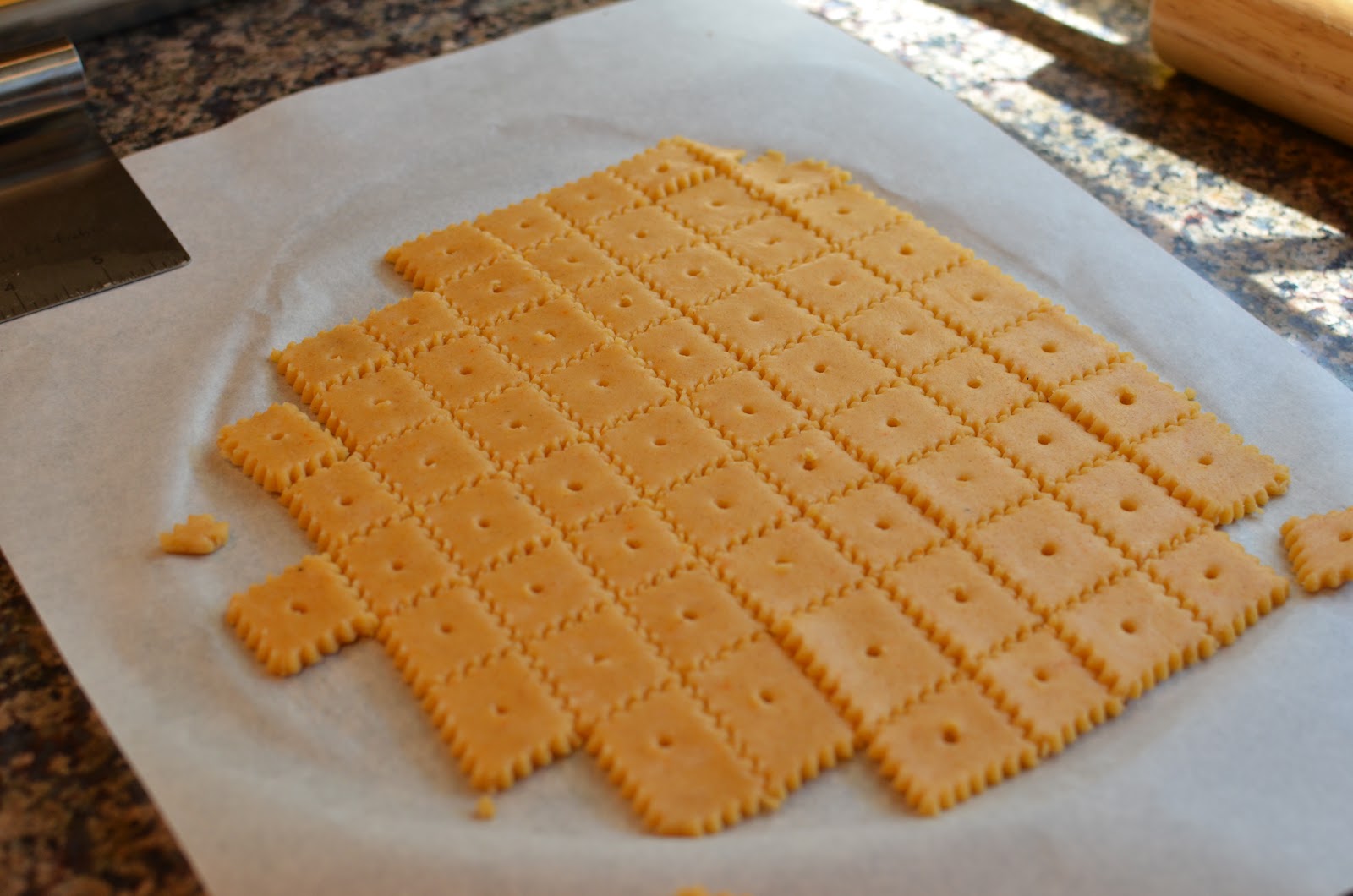 Playing with Flour Homemade cheese crackers