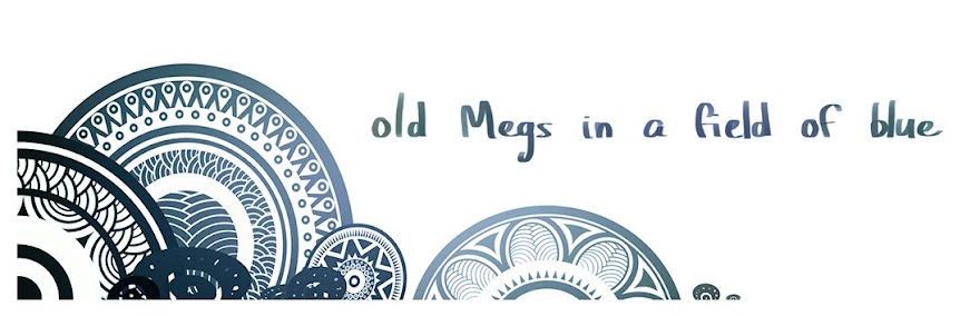 old Megs in a field of blue