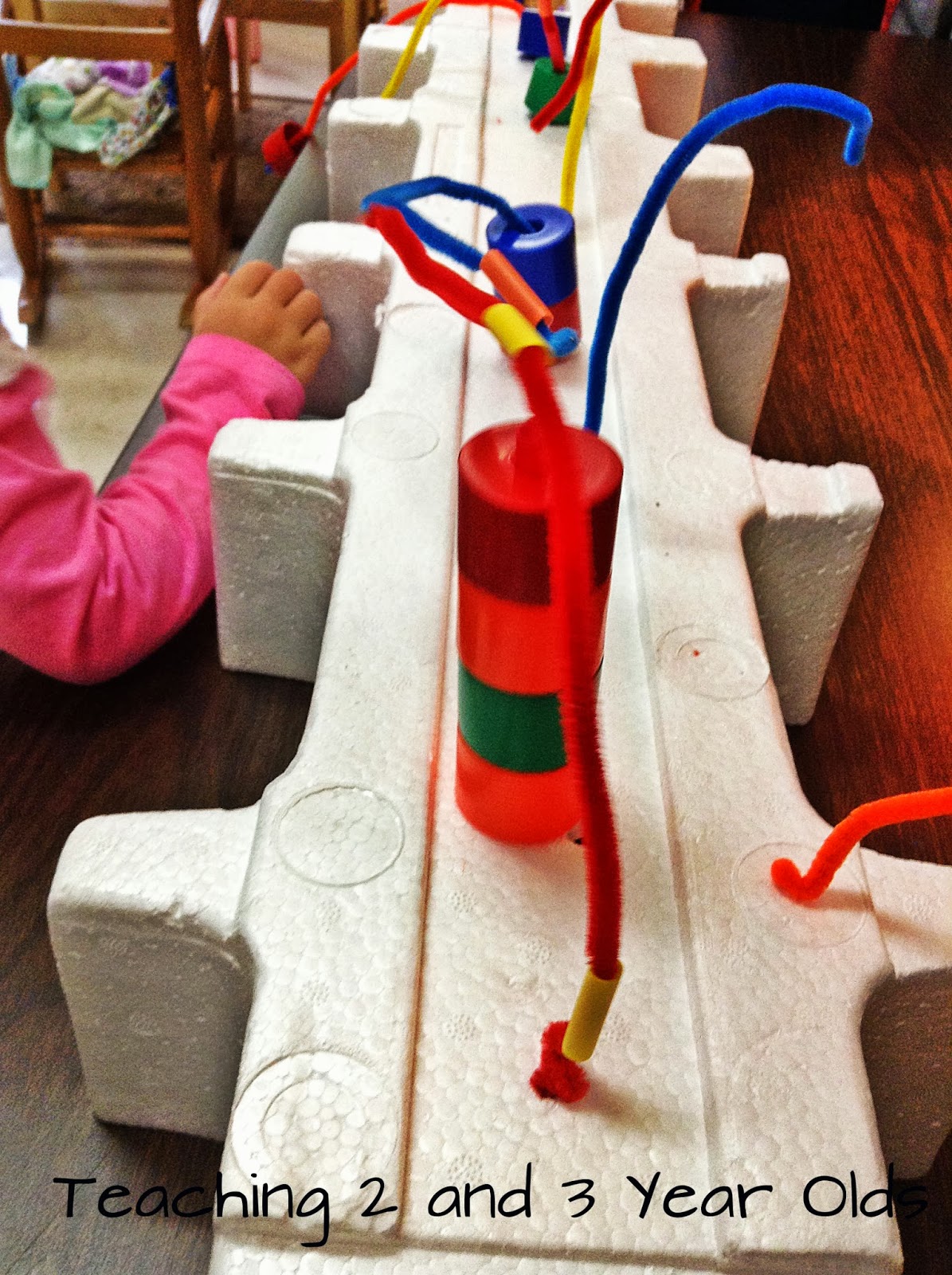 Teaching 2 and 3 Year Olds Threading Activities for Preschoolers
