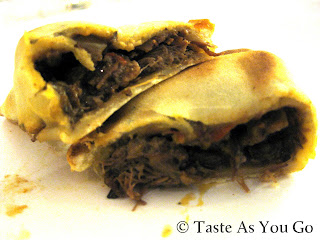 Short Rib Empanada from Nuchas in Times Square in New York, NY - Photo by Michelle Judd of Taste As You Go