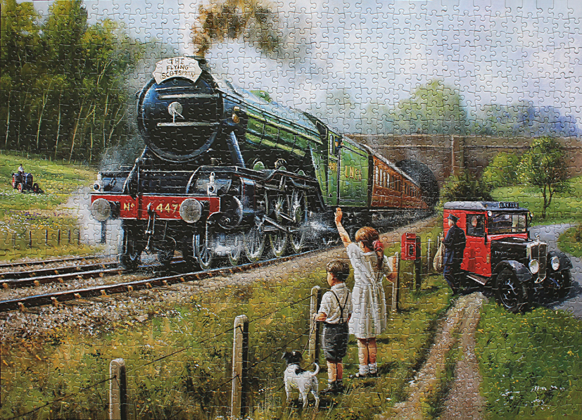 Steam Engine Oil Painting Steam Engine Oil Painting