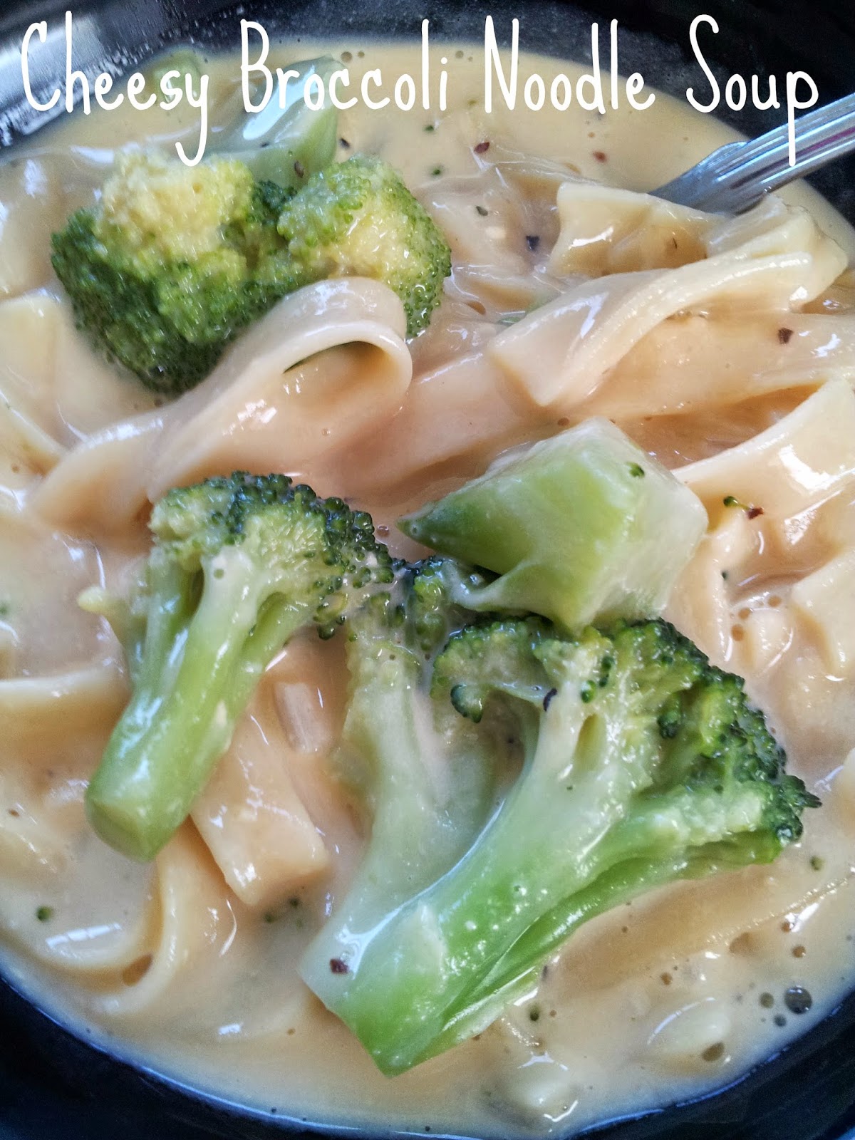 Smith and Blessings Tasty Tuesday Cheesy Broccoli Noodle Soup