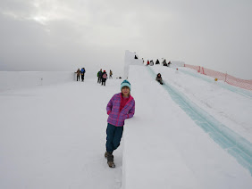 Longest snowslide in Hokkaido