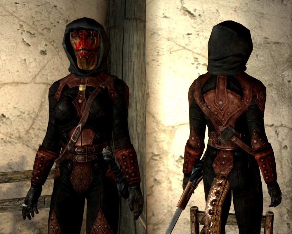 Descripción de raza: Reptilianos Skyrim+Dark+Brotherhood+Armor