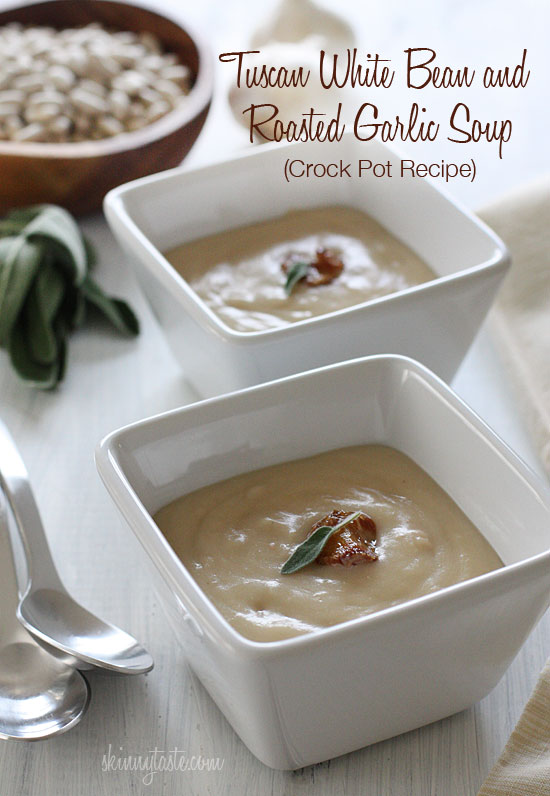 Tuscan White Bean & Roasted Garlic Soup