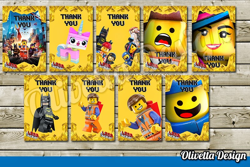 Olivetta Desing Printable Ideas For Your Party Lego Movie Free Thank