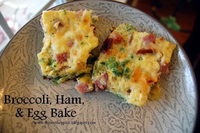 ThriceTheSpice: Broccoli, Ham, & Egg Bake