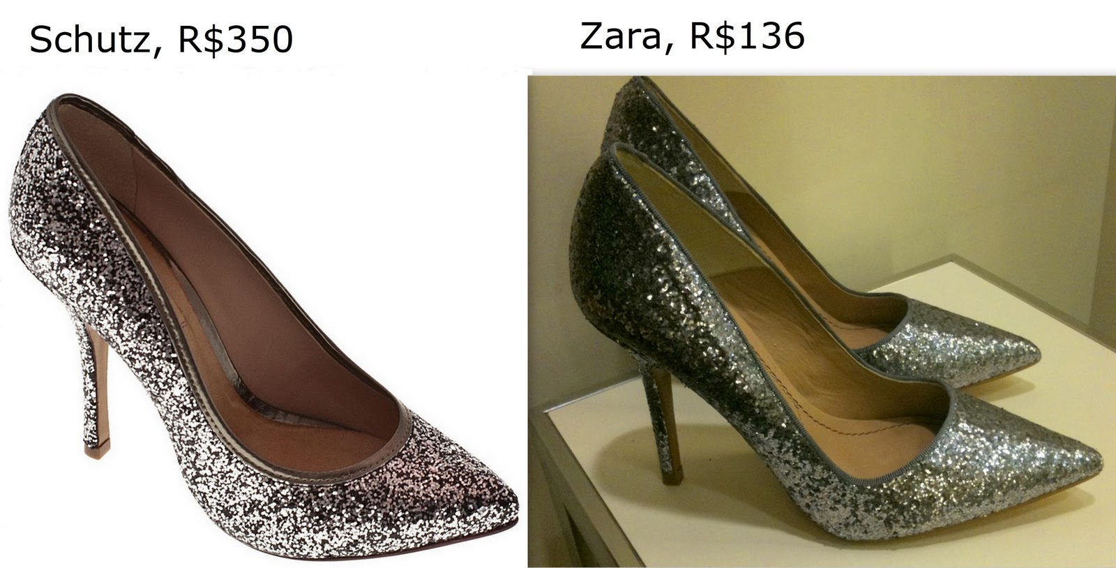 scarpin dourado schutz