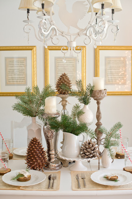 Natural Christmas Tablescape