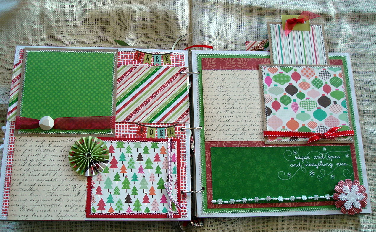 Scrapbooking by Phyllis Premade 12x12 Chipboard Christmas Scrapbook Album