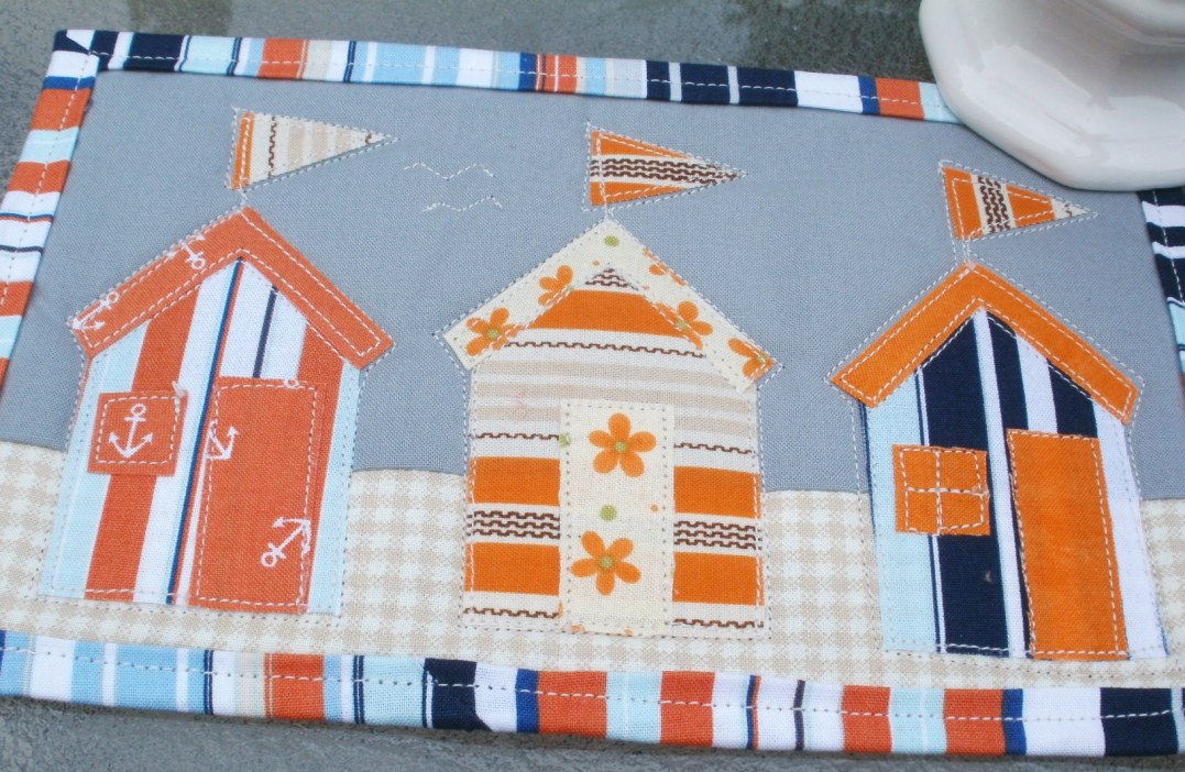 Amy Made That!by eamylove Beach Huts Mug Rug