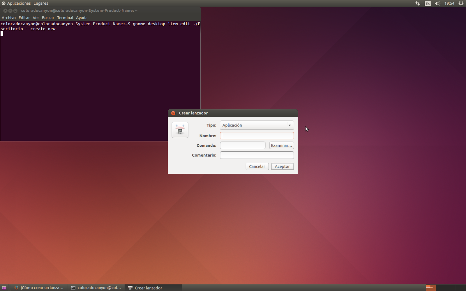Iniciación a Linux Crear un lanzador Aplicaciones de Libre Uso