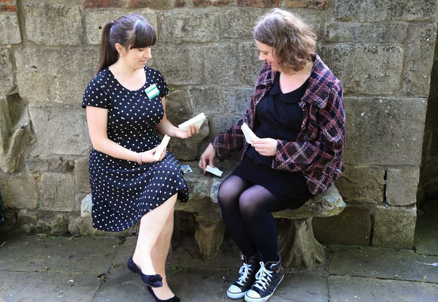 Karen Thompson, Ceramic Porcelain Sandwiches, York Curiouser. Treasure's House Gardens. Photo: Ian McKinley. karent.co.uk